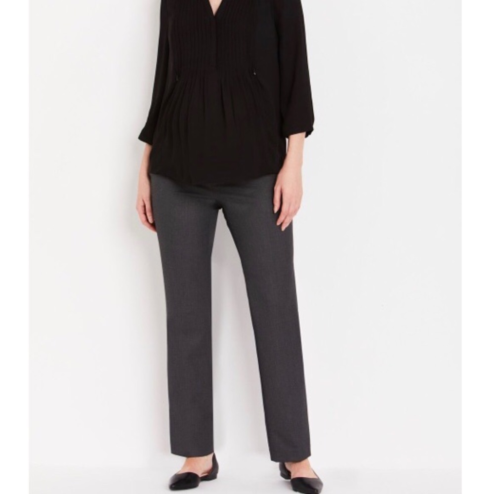 NWT Motherhood Maternity Gray Trousers size small